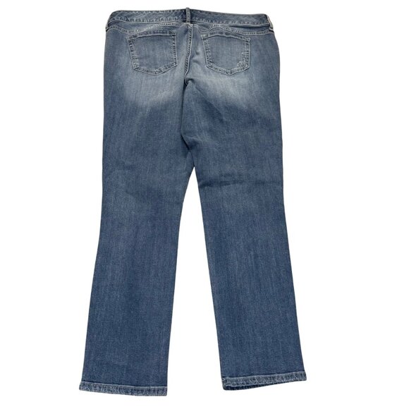 Torrid Ripped Distressed Denim Jeans Womens Size 14 Medium Wash Destroyed - Picture 3 of 14